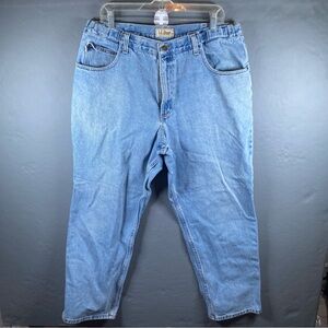L.L. Bean Men's Comfort Fit Light Blue Jeans Sz 38x30 Straight LB005016